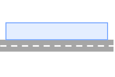 道路に沿ってひたすら長い