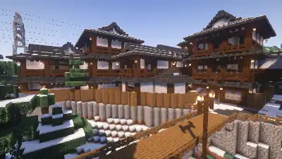 謎の温泉街